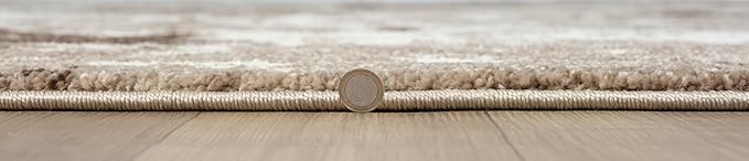 Keen Home Design Area Rugs - 2x20 Non-Shedding, Abstract Rugs for Kitchen, Living Room, Bedroom, Dining Room, Entryway - Size: 2'8" x 20', Multi