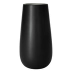 D'vine Dev 10 Inch Ebony Black Elegant Oval Ceramic Vase for Flowers, Home Décor Vase with Design Box, VS-LD-B-5