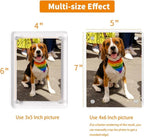 4x6 Picture Frames, Acrylic Fridge Magnetic Photo Frames Transparency Double Sided Picture Display for Refrigerator/Locker/Wall, Colorful 6 Pack