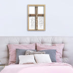 flowtorely A Cord of Three Strands Wedding Ceremony Unity Wall Decor 15"X10" Matthew 19 6 Christian Marriage Prayer Cross Sign Framed Wall Hanging Art (Wood)