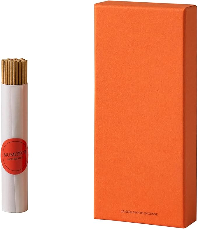 Sandalwood Incense Sticks – 120 Natural Incense Sticks for Meditation, Spiritual Energy and Home Air Purification