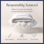 Brooklinen All Season Luxury Down Comforter, 100% Natural Canadian Duck Down Duvet Insert - 700 Fill Power, 100% Cotton Shell, Baffle Box Construction, Full/Queen Size Comforter