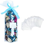 DIY Blue Ocean Breeze Fragrant Bag Set | Coastal Therapy Fragrance,5 mesh Bags+Plant Dried Flowers | Ocean Breeze Scented Dried Flower Potpourri Bowl Filler, Vase Filler, Home Fragrance Sachet Petal.