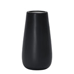 D'vine Dev 8 Inch Ebony Black Elegant Oval Ceramic Vase for Flowers, Home Décor Vase with Design Box, VS-LD-A-5