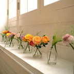 Bud Vases Set of 24, Glass Bud Vase in Bulk, Clear Bud Vases for Centerpieces, Small Vases Flowers Vintage Vases for Rustic Wedding Home Decor Floral Arrangements Mini Glass Bud Vase