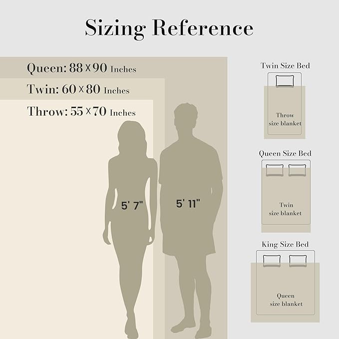 Amélie Home Luxury Striped Faux Fur Throw Blanket for Couch, Embossed Split Fur Cozy Fuzzy Fluffy Luxurious Soft Plush Sofa Chair Bed Gift Blankets for Women Men Wife Friend, 55"x70", Ivory