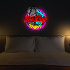 Have The Day You Deserve Neon Sign,Funny Skull Neon Signs For Wall Decor,USB Dimmable LED Neon Light signs for Bedroom,Party, Bar, club,Living Room Halloween Decoration Gifts
