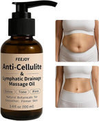 Body Oil & Massage Oil, Body Firming Oil for Cellulite, Lymphatic Drainage, Skin Tightening & Stretch Marks, Massage Oil for Massage Therapy for Leg, Hip, Arm & Belly, Daily or After Shower Use