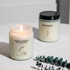 Natural Soy Wax Aromatherapy Candles - 4 Pack 7.1oz, Over 240 Hours Burn Time, Scented Candles Gifts for Women - Lavender