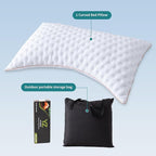 Pillow for Side and Back Sleepers Side Sleeper Pillow for Neck and Shoulder Pain Side Sleeper Bed Pillows Queen Size with Adjustable Shredded Memory Foam Filling