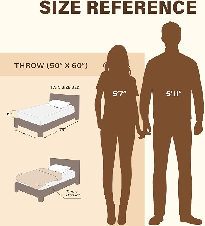 Lahome Pink Fleece Throw Blanket for Bed, Reversible Soft Throw Blankets for Women Cute, Warm Thick Throw Blankets for Couch, Apricot 50''x60''