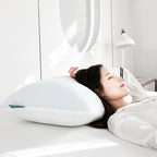 Cooling Pillow for hot Sleepers - Pillow for Side and Back Sleeper - Adjustable Bed Pillows Queen for Neck and Shoulder Pain Relief - Shredded Memory Foam Cooling Gel Pillow with Extra Fill