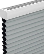 Changshade Cordless Cellular Shades, Blackout Honeycomb Shades for Windows, Pull Down Pleated Blinds, Easy to Install for Indoor Windows and French Doors,33.5" W x 72" H, Grey