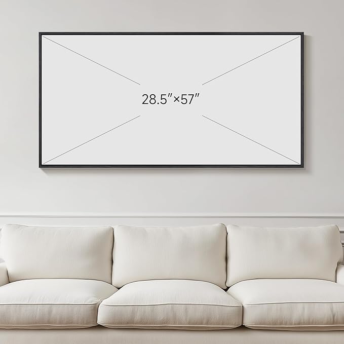 Framed Extra Large Blue Abstract Wall Art for Living Room, Modern Canvas Prints Painting Artwork for Walls, Minimalist Abstract Pictures for Living Room Dining Room Bedroom Office Wall Decor 30x60 In