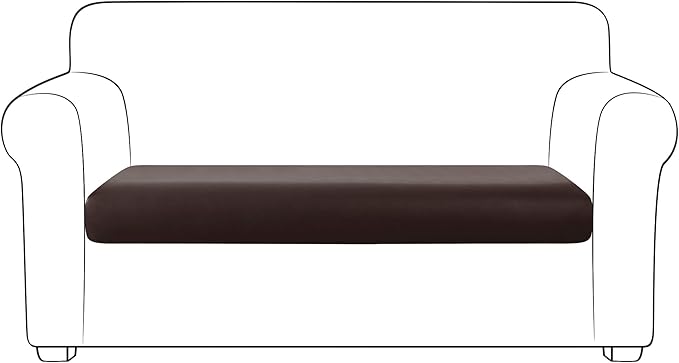 Yates Home PU Leather Couch Sofa Cushion Slipcover Water-Proof Elastic Chair RV Seat Covers Loveseat Sofa Furniture Protector Slip Cover for Settee Seater Replacement(X-Large, Chocolate)