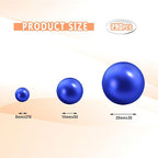 300Pcs Vase Filler RoyalBlue No Hole Faux Pearl Beads for Vase Filling Decorations, Candle Centerpieces, Wedding Centerpieces, Home Party Decor (8/14/20mm)