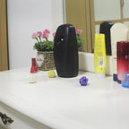 Automatic Air Freshener Spray Dispenser (2-Pack) ，Free Standing or Wall Mounted Automatic Aerosol Spray Dispenser Adjustable Aromatherapy Machines for Bedrooms, Bathrooms,Offices, Hotels (Black)