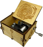 Youtang Music Box Engraved Wooden Gifts Mini Musical Box Play Dreaming for Birthday/Anniversary/Valentine's Day/Christmas (Hand Crank, Brown)