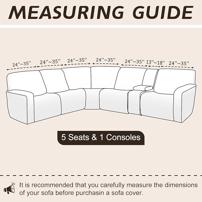 Arfntevss Sectional Recliner Couch Covers Velvet Corner Sectional Sofa Cover for Reclining Couch Stretch Soft L Shape Recliner Slipcover Thick U Shaped Washable Protector (5 Seat Cover, Light Blue)