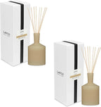 LAFCO New York Classic Reed Diffuser, Chamomile Lavender - 6 oz, Pack of 2 - Up to 3 Months Fragrance Life - Reusable, Hand Blown Glass Vessel - Natural Wood Reeds - Made in The USA