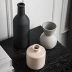 Ceramic Flower Vase, Small Vase for Centerpieces, Modern Vases for Home Decor- 3 Pcs