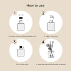 XEPTLE Long-Lasting Fragrance, Woodland Citrus Reed Diffuser, 7.04 oz, with 5 Sticks, Air Freshener, Home & Bathroom Decor Essential Oil Diffuser - Green