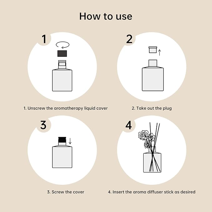 XEPTLE Long-Lasting Air Freshener, Fresh Freesia Pear Reed Diffuser, 7.04 oz, Eliminate Odor,Home/Bathroom/Bedroom/Livingroom/Office Decor - Orange