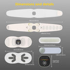 Abs Stimulator Abdominal, ab Belt Muscle Stimulator with Heat for Belly Fat Loss, Stomach Cellulite Melting, Postpartum Care Smooth & Firming, Lower Back Massager for Pain Relief Women Men Gifts