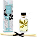 LOVSPA Reed Diffuser Set, Lush Palm & Jasmine Scented Oil Diffuser with Sticks, Home Fragrance Accessories for Bathroom Shelf Decor, Aroma Diffusers for Home or Office Desk, USA Made