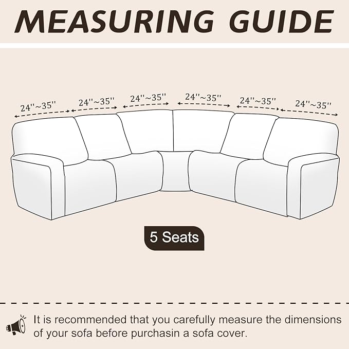 Arfntevss Sectional Recliner Couch Covers Velvet Corner Sectional Sofa Cover for Reclining Couch Stretch Soft L Shape Recliner Slipcover Thick U Shaped Washable Protector (5 Seat Cover, Teal Blue)