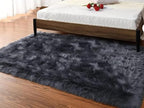 Latepis Dark Gray Faux Fur Rug 3x4 Area Sheepskin Rug for Bedroom Bedside Living Room Rugs for Sofa Cushion Playing Luxury Home Decor