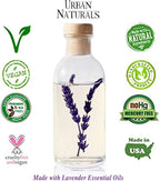 Urban Naturals Lavender Fields Oil Essential Oil Reed Diffuser Set with Real Lavender Stems! French Blossoms, Geranium & Clary Sage | #1 Gift Idea for Aromatherapy & Stress Relief | Vegan | USA Made