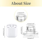 Hewory Glass Taper Candle Holders: 4 PCS Candlestick Holders Clear Short Tapered Candle Holder Set - Candle Stick Holder Decor for Table Centerpiece Wedding Party Advent Christmas Home Decorations