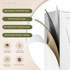 Letaya Storage Cabinet,75" H Metal Kitchen Pantry Cabinets with Doors and Adjustable Shelves,Pantry Organizers for for Cupboard/Office/Garage Room,White