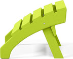 WestinTrends Dylan Outdoor Patio HDPE Adirondack Ottoman Footrest, Lime