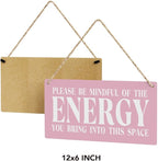 Pink Room Decor Spiritual Decoration Meditation Room Decoration Inspirational Spa Positive Affirmations Wall Decor Wood Plaque Sign Hanging Door Sign Home Office Yoga Room