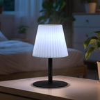 Set of 2 Shower Lamp with Dual Pairing Speaker, IP44 Water-Resistant Outdoor Lamp, Rechargeable Cordless Table Lamp with Speaker & RGB, Suitable for Inside Shower Bathroom Patio Garden