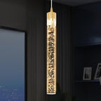 Mini Chandelier Modern LED Gold Pendant Lights for Kitchen Island Small Crystal Hanging Light Dimmable 2700k-6000k