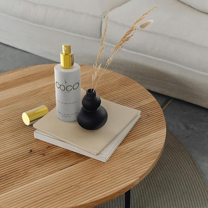 COCO by Stone 5oz All-in-One Spray (Santal) Shake & Spray Formula for Fabric, Pillows, Interiors, Clothing, Home Fragrance Accessories, Room Perfume, Room Deodorizer, Vegan & Cruelty-Free