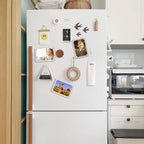 kuchisity® 24 Pack Acrylic Fridge Magnetic Frame for Polaroid, 2.3 x 3.5 In Mini Acrylic Photo Frames for Fujifilm Instax Double Sided Refrigerator Magnet Picture Frame Clear Picture Display Frame