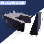 Game Pillow and Cushion Combo Set, Soft Lap Desk Pillow for Adult, Extra Large Arm Rest Ergonomic Couch Gaming Pillow with Side Pockets, Reading Pillow for Sitting in Bed/Laptop/Floor/Sofa…