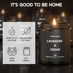 Scented Candles, 9oz×4 Scented Candles for Men, Soy Candle Gifts for Men, Personalized Blessing Minimalist Men's Candle