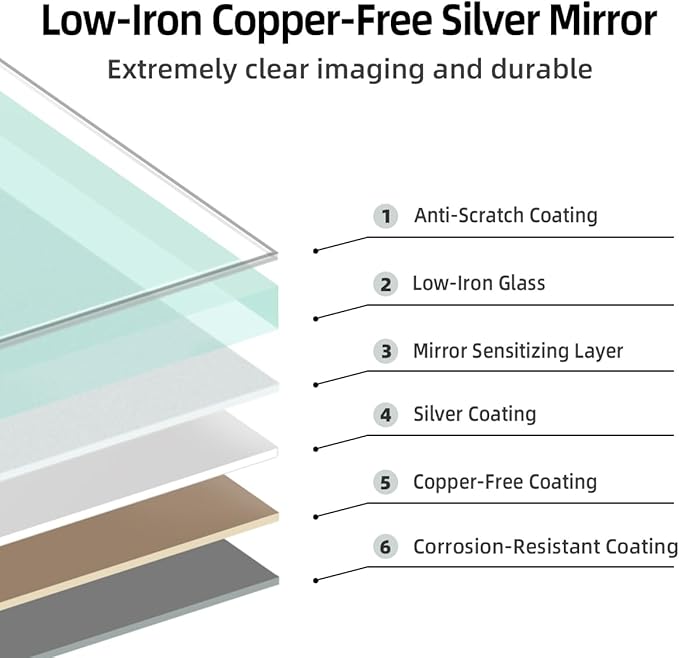 32"L x 20"W Arched LED Bathroom Mirror, Brushed Gold Framed, Backlit Vanity Mirror with Lights, Wall Mounted Lighted Mirror, Dimmable 3-Color Shatter-Proof Arch Smart Mirror, UL-Listed, CRI≥93
