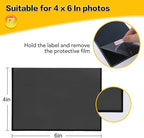 YixangDD 5 Pack Magnetic Picture Frame, 4 x 6 Inches Fridge Magnetic Photo Frames, Magnetic Photo Frames for Refrigerator, Home, School, Office (Black)