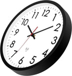 Lumuasky Atomic Wall Clock Analog 12 inch Silent Battery Operated Wall Clocks Modern Clock for Living Room, Office, Home, Bedroom, Kitchen, Bathroom