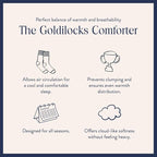 Brooklinen Lightweight Luxury Down Comforter, 100% Natural Canadian Duck Down Duvet Insert - 650 Fill Power, 100% Cotton Shell, Full/Queen Size Comforter for Warm Sleepers