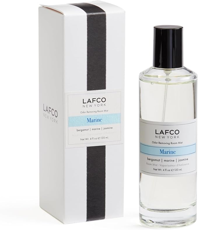 LAFCO New York Odor Removing Room Mist, Marine - 4 oz - Eliminates Unpleasant Scents & Provides Luxurious Fragrance - Up to 750 Pump Sprays Per Bottle - Made in the USA