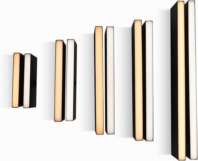 LUMENGY Paver Light Slim 0.5x14 Inch Glare-Free Steel Brick Lighting for Pavers, Walls, Driveway & Pathway Borders 5000K Warm White, Waterproof, Drive-Over Rated - 12V AC/DC