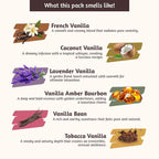 Folkulture Incense Sticks with Holder for Gift | Set of 6 (120 Fall Insence-Stick) | Organic Fall Scents with 45 Mins Burn Time | Vanilla Incense-Set | Lavender Incienso | Non Toxic Inscents-Sticks