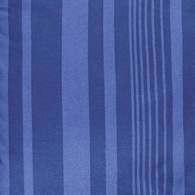 Amazon Basics Twin/Twin XL Comforter Set with Sheets, 5-Piece Blue Calvin Striped Bedding, Lightweight Microfiber Bed-in-a-Bag